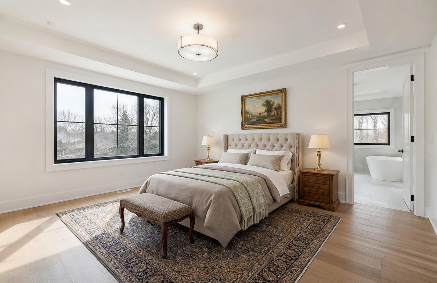 Family Home Primary Suite after compliant virtual staging