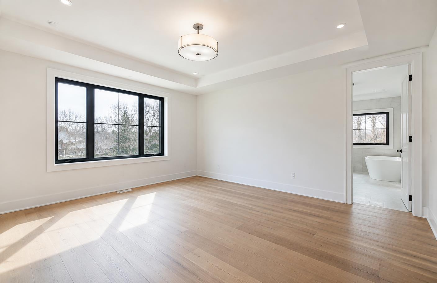 Vacant Family Home Primary Suite before virtual staging