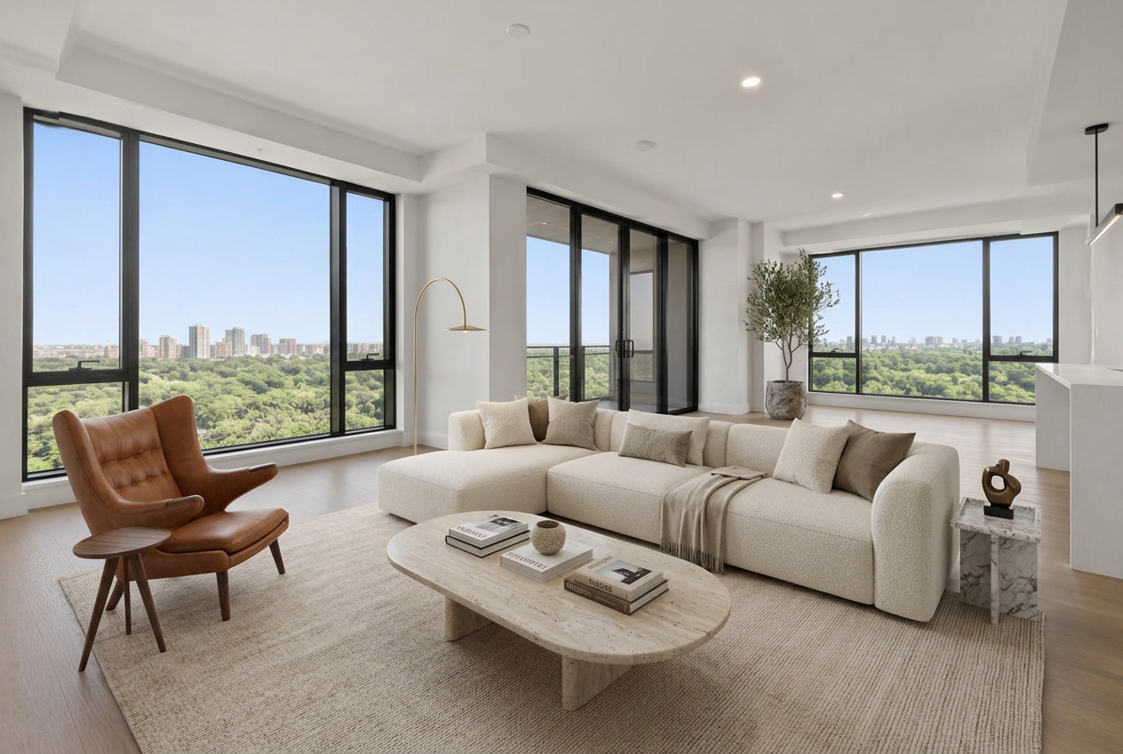 Modern virtual staging style preview